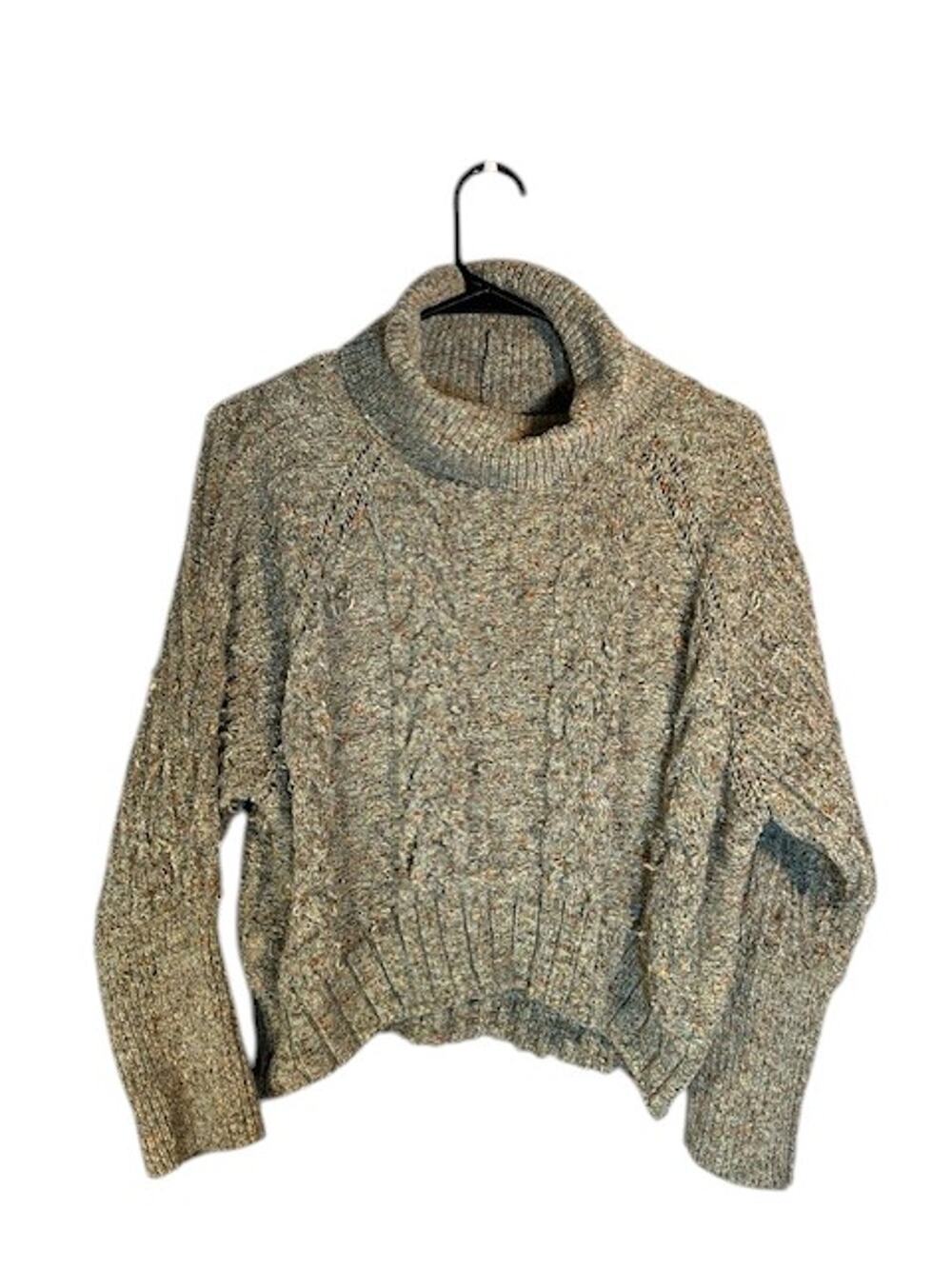 Moon & Madison Sage Green Long Sleeve Cowl Neck Thick Sweater Women Sz XS